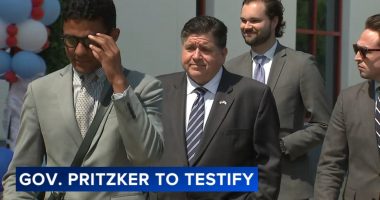 Illinois Governor JB Pritzker in Washington preparing to testify in front of House Oversight Committee on sanctuary law