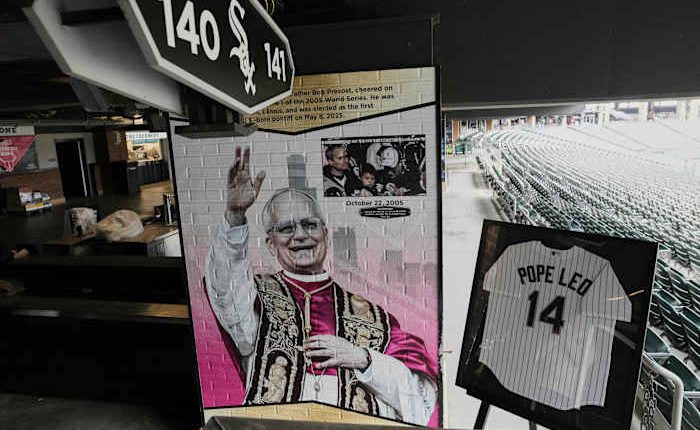 In White Sox stadium broadcast, Pope Leo XIV sends message of hope to Chicago and the US