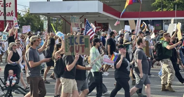 Innocent bystander gunned down at Utah protest as peacekeepers take aim at armed suspect