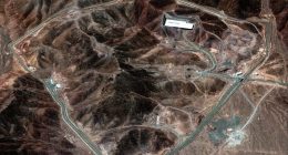 Satellite image of the Fordow Fuel Enrichment Plant in central Iran.