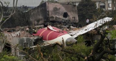 Air India plane crash site
