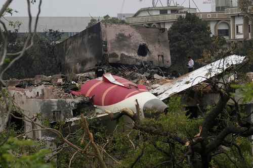 Air India plane crash site