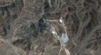 A satellite image of Fordow Fuel Enrichment Plant in Iran, as it was in 2004.