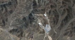 A satellite image of Fordow Fuel Enrichment Plant in Iran, as it was in 2004.