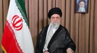 Ali Khamenei addressing the nation on Iranian state television.