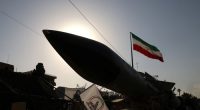 The S-200 missile system is displayed during the Iranian defence week, in a street in Tehran, Iran