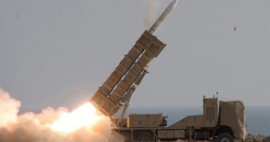 Iranian troops firing a missile during a military exercise.