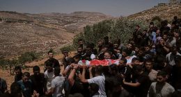 Israeli settlers rampage at a military base in the West Bank