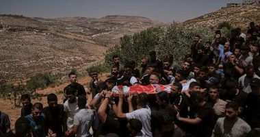 Israeli settlers rampage at a military base in the West Bank