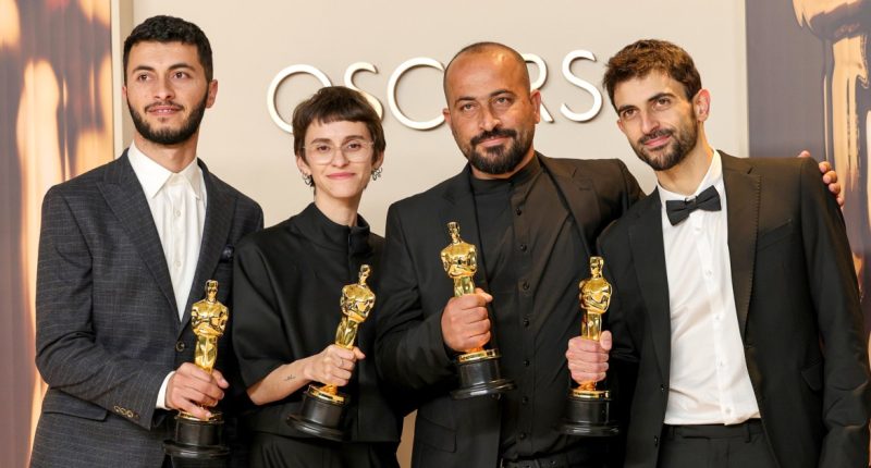 Israeli soldiers bar media from visiting West Bank villages on tour organized by Oscar winners
