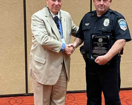 JCPD officer named 'Officer of the Year' for service during Helene