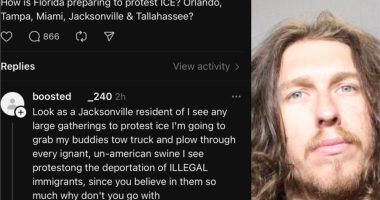 JSO: Man arrested for threatening to run over ICE protesters in Jacksonville