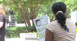 Jacksonville rally held demanding release of Columbia University student