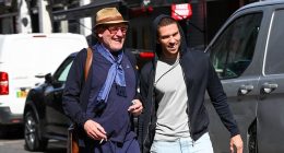 Joey Essex makes an unlikely appearance with MobLand star Geoff Bell