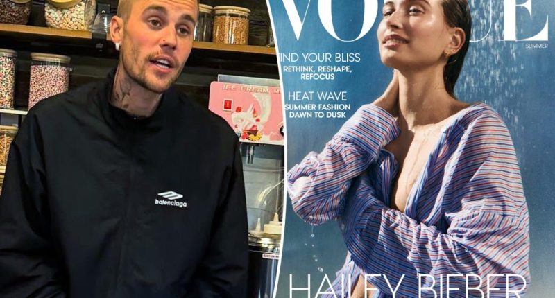 Justin Bieber reignites Hailey's Vogue cover drama with 'problematic' post