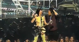 Fan storms the stage during Katy Perry concert