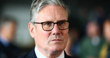Keir Starmer, Britain's Prime Minister, speaking to the media.