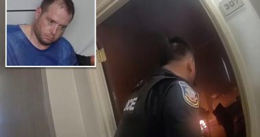 Kentucky cop, Yeng Xiong, rushes into burning Springhill Suites hotel room after Leonard Pitchford explosive incident