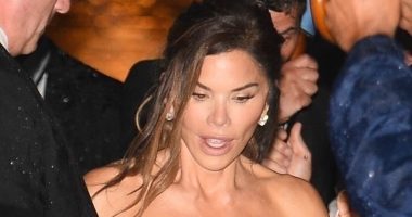 Lauren Sanchez and Jeff Bezos' pre-wedding bash is hit by thunderstorm