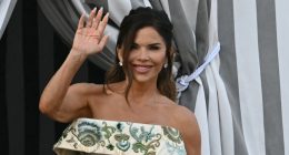 Lauren Sanchez appears in terrifyingly tight corset for wedding party