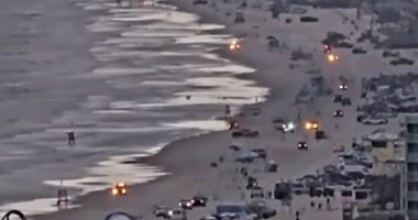 Lighting strikes THREE people on same Florida beach in blue-sky storm