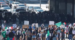 Los Angeles erupts in anarchy as protesters storm major highway