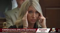 A woman sentenced to three years in prison for having a sexual relationship with a student.