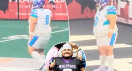 Meet the 270-pound arena league kicker going viral during 86-point loss