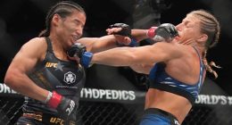 Merab Dvalishvili retains his 135-pound championship at UFC 316 with President Trump looking on