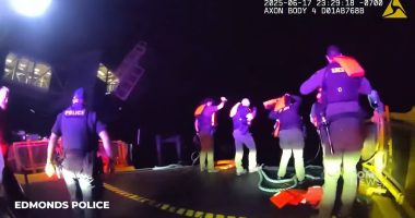 Mini Cooper driver filmed being rescued after 100mph chase killed two