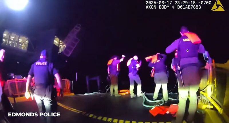 Mini Cooper driver filmed being rescued after 100mph chase killed two