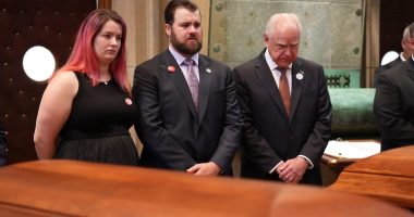 Minnesota lawmakers shot: Joe Biden, Kamala Harris, Tim Walz attend funeral for former Minnesota House Speaker Melissa Hortman