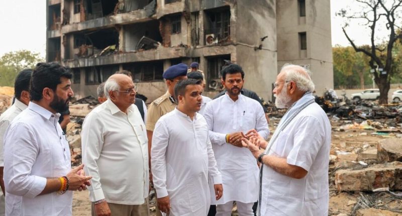 Modi meets Air India crash survivor in hospital as investigation begins