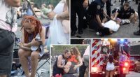 More than 50 injured after shirtless man unleashes bear spray during Pride gathering in Washington Square Park, causing stampede