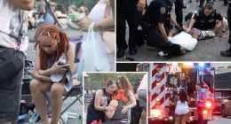 More than 50 injured after shirtless man unleashes bear spray during Pride gathering in Washington Square Park, causing stampede