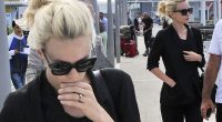 Mulling things over? Carey Mulligan looks deep in thought as she arrives at Venice Film Festival dressed in a chic black suit