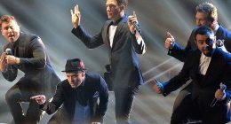 'N Sync are BACK! Boyband steal the show as they join Justin Timberlake on stage at  MTV VMAs
