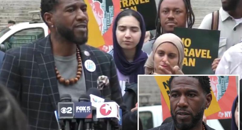 NYC Public Advocate Jumaane Williams claims Trump is exciting 'white supremacy' across nation, slams Adams at protest