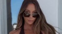 Nadia Bartel parties in Mykonos with 'throuple' as they drink tequila
