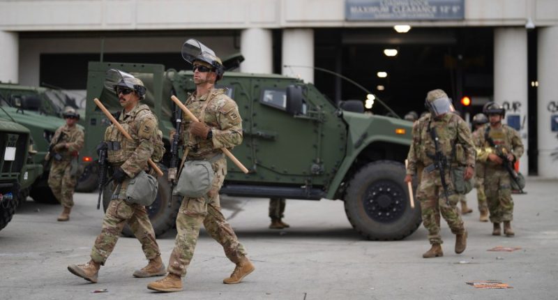 National Guard troops arrive in Los Angeles on Trump's orders to quell immigration protests