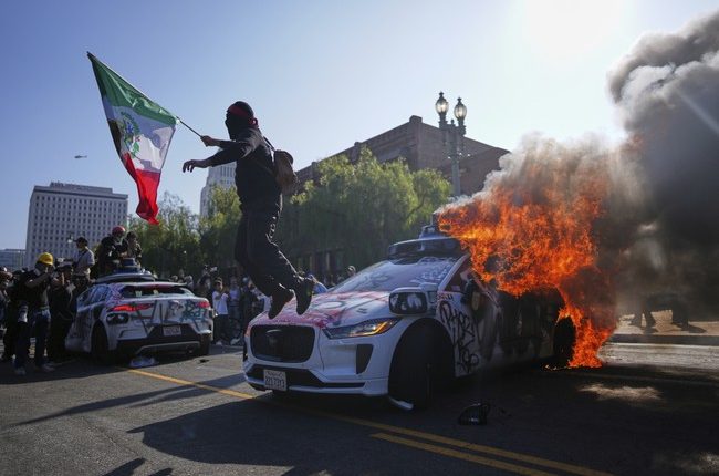 New: Infamous LA Rioter Filmed Throwing Rocks Through ICE Windshields Has Been Identified