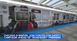 New 'Ironheart' Disney+ series collaborates with OEMC with posters on CTA Red Line for the Chicago-based super hero