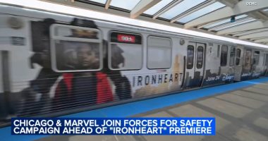 New 'Ironheart' Disney+ series collaborates with OEMC with posters on CTA Red Line for the Chicago-based super hero