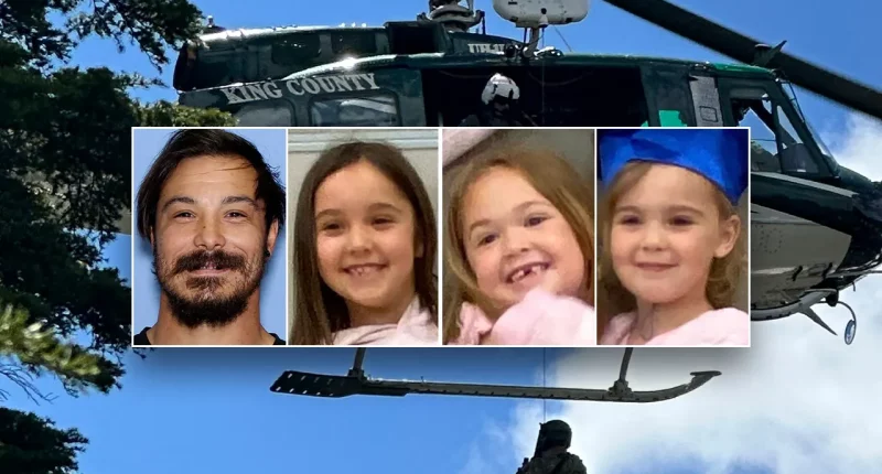 New flyer shows suspected killer dad may have changed appearance in wilderness manhunt: police