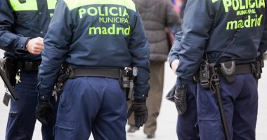 Madrid Municipal Police officers on duty.
