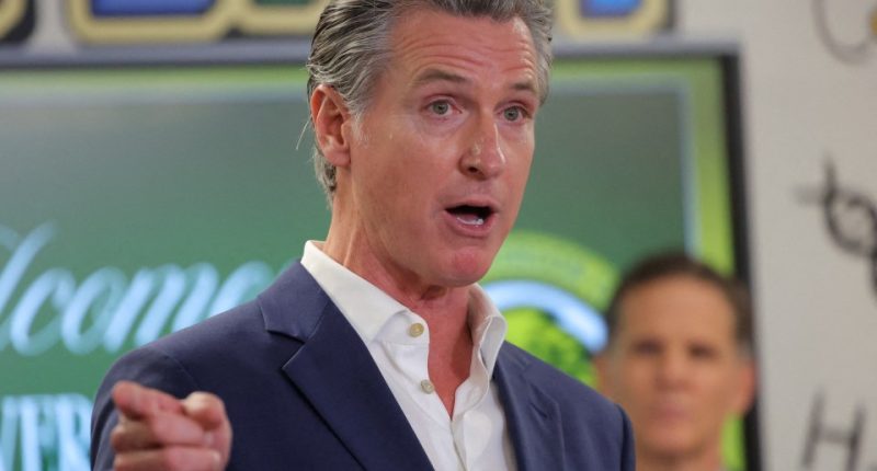 Governor Gavin Newsom speaking at Clinton Elementary School in Compton.