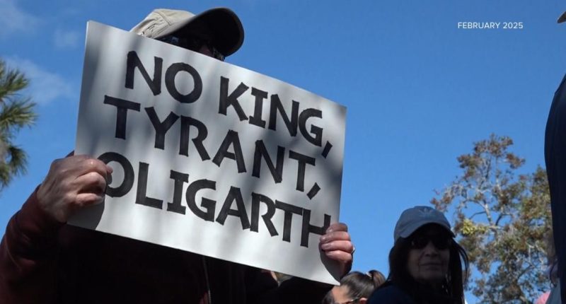 'No Kings' protests take place in Jacksonville, Florida