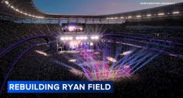 Northwestern University marks 1 year of construction for new Ryan Field facility, Wildcats football team playing at temporary site