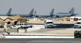 The Al Udeid US military air base, south of Doha