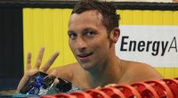 Ian Thorpe during two of the Australian Olympic Swimming Trials in 2012.